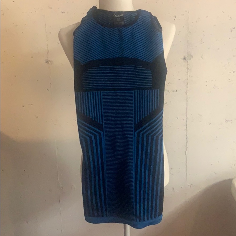 Blue tight dress